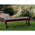 Highwood Usa highwood 4' Weatherly Backless Outdoor Bench, Eco Friendly Synthetic Wood In Weathered Acorn AD-BENN4-ACE